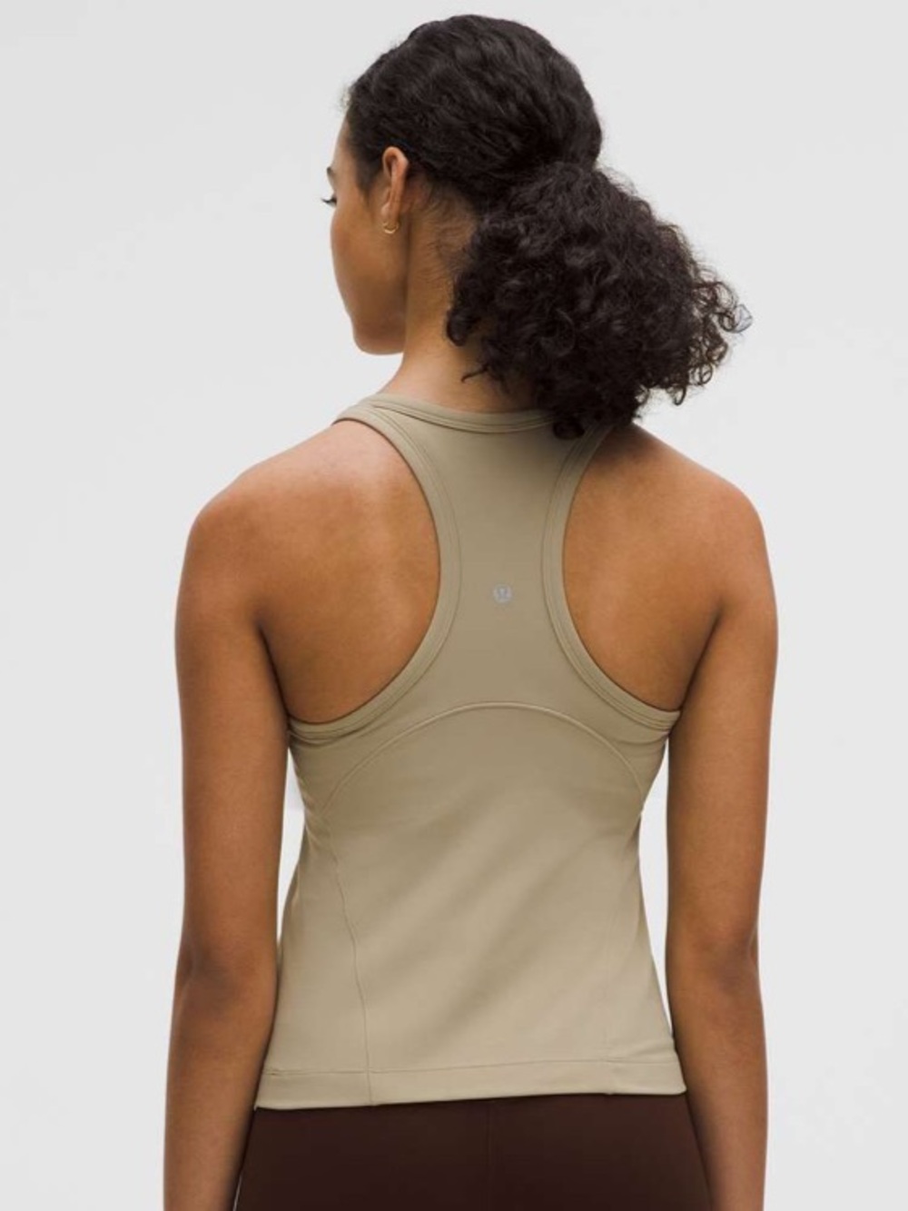 Lululemon Align Waist-Length Racerback Tank Top Sheer Oak size: 10 - Picture 3 of 5
